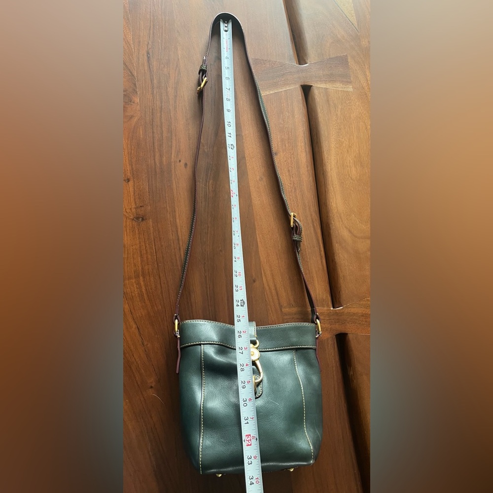 Dooney & Bourke Crossbody Florentine Leather Sadie Feed Purse Bag RARE Ivy Green - Picture 10 of 16